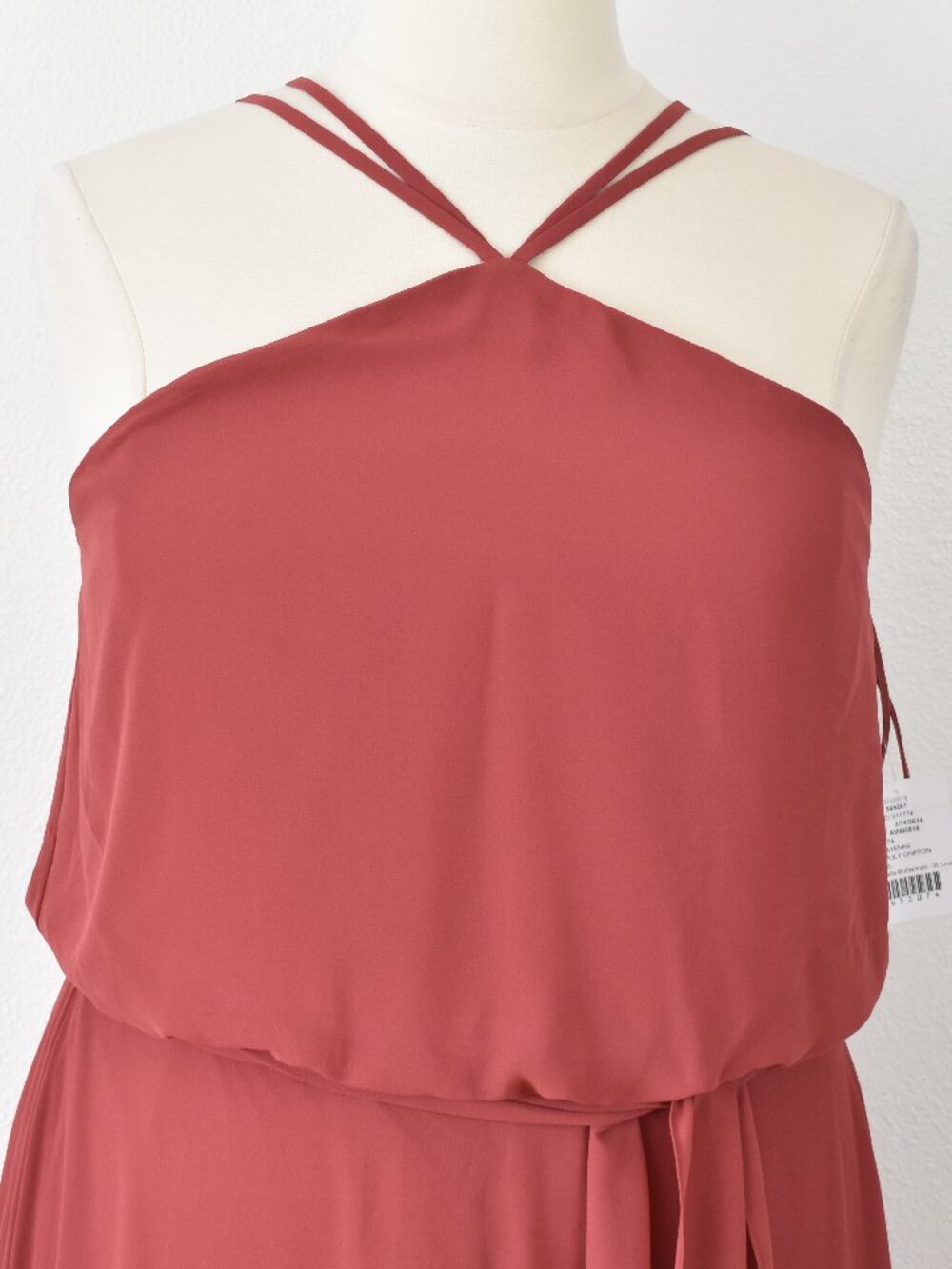 Nouvelle CAYENNE N375 Chiffon Belted Y-Neck Dress NEW - XXL - Picture 2 of 11